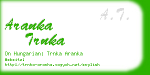 aranka trnka business card